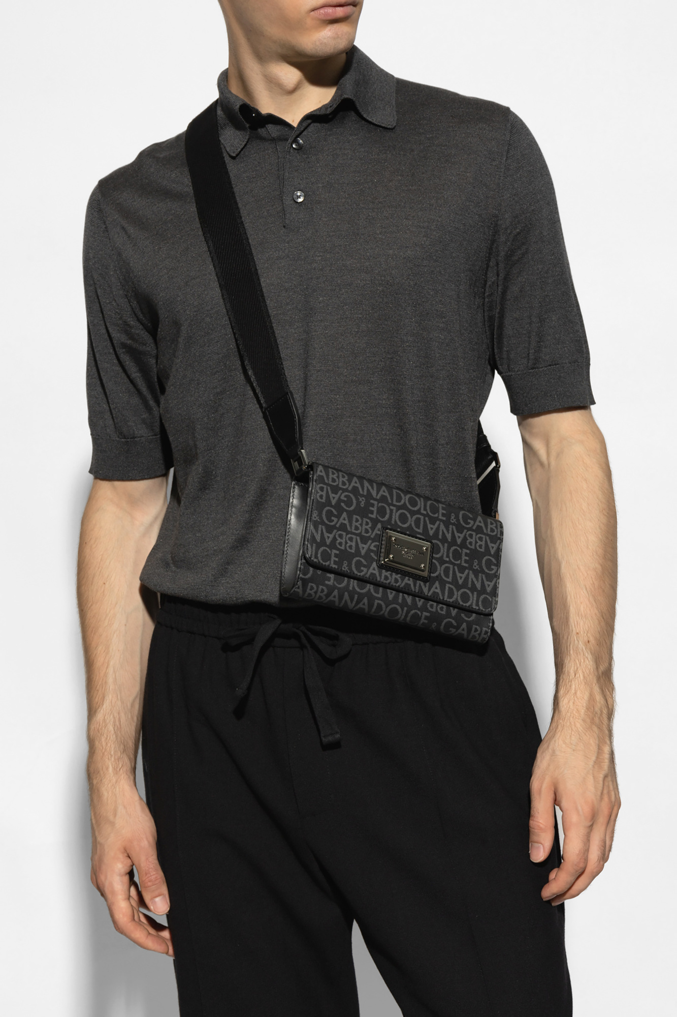 Dolce & Gabbana Shoulder bag with logo | Men's | Vitkac